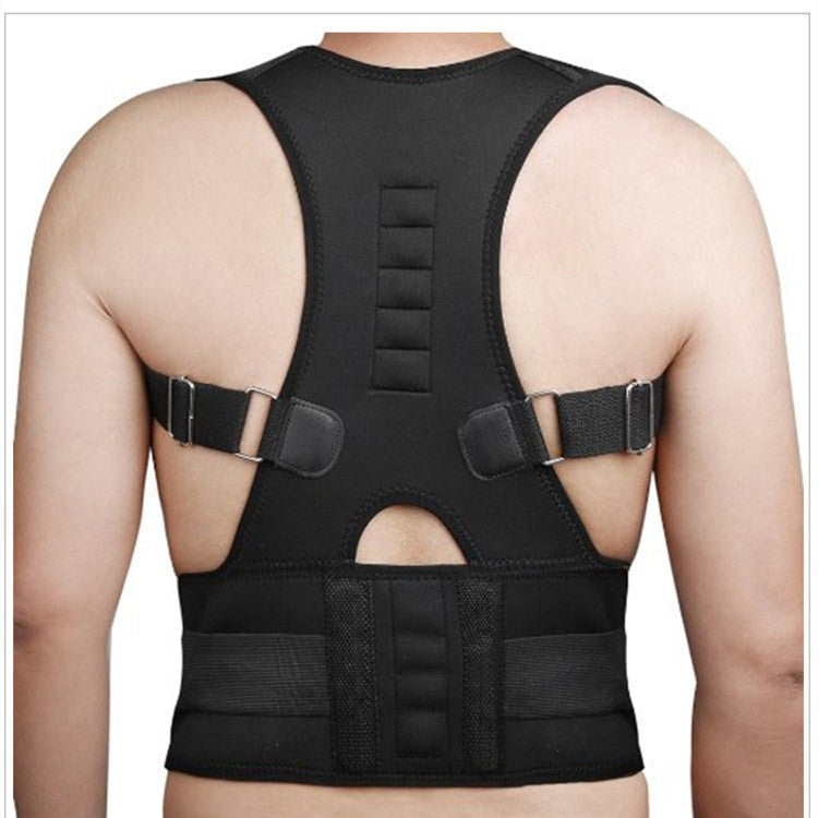 Adjustable Magnetic Posture Corrector Corset Back Men Body Shaper Brace Back Shoulder Belt Lumbar Support