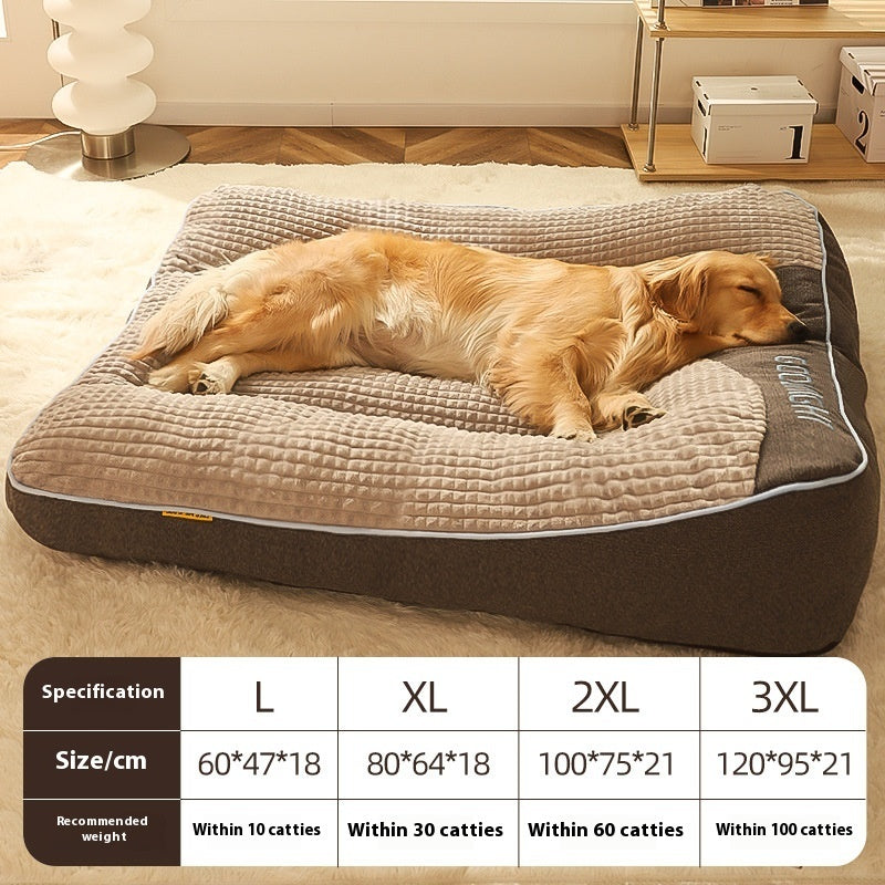 Kennel Four Seasons Universal Medium Large Dog Pet Sofa Golden Retriever Mattress Nest Winter Warm