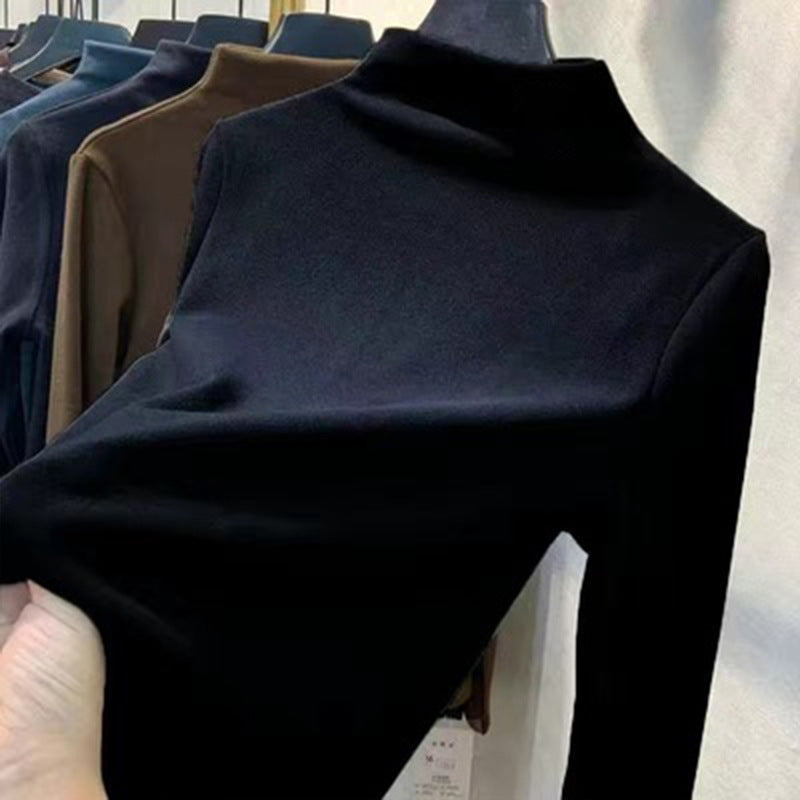 Solid Color Student Top Korean Style Long Sleeve