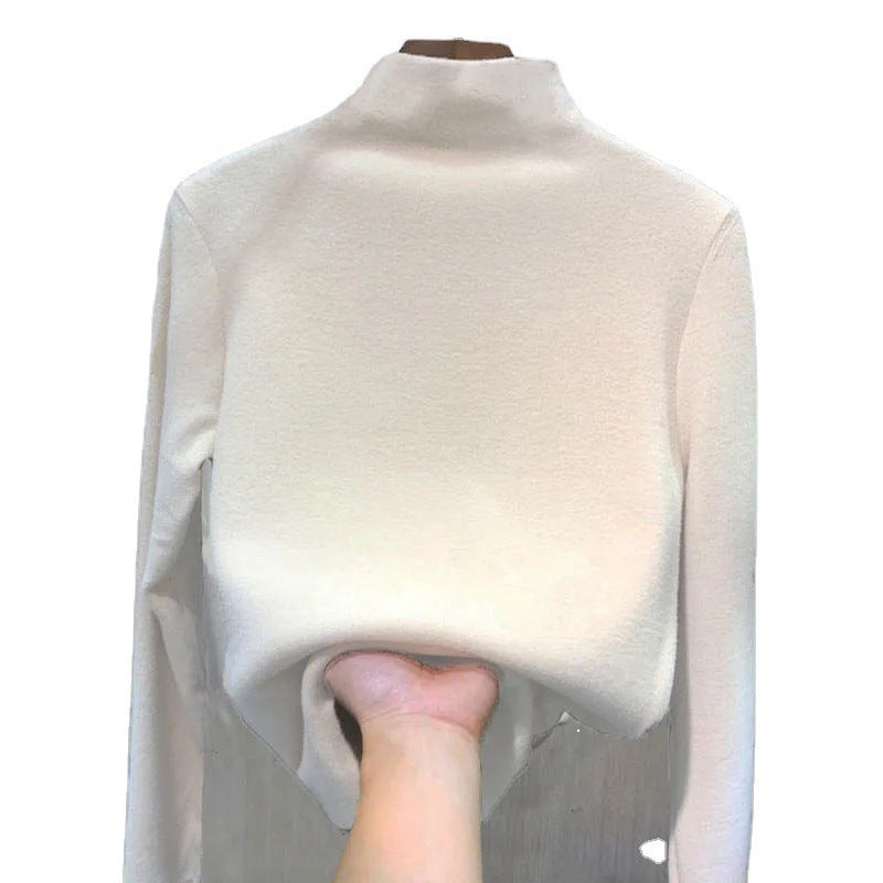 Solid Color Student Top Korean Style Long Sleeve